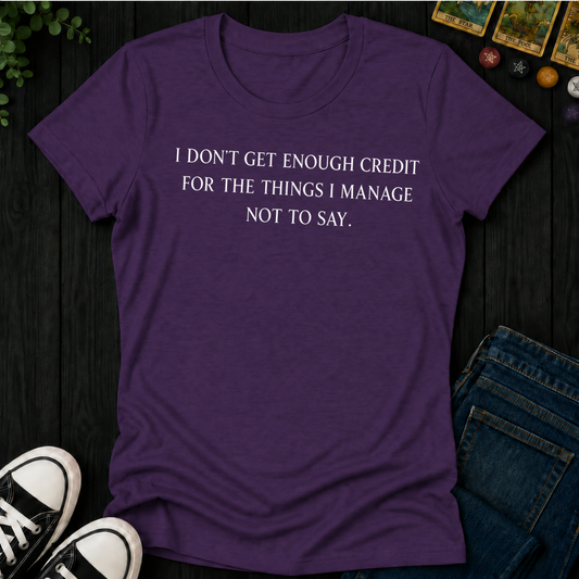 Don't Get Enough Credit- Women's Fitted Tee