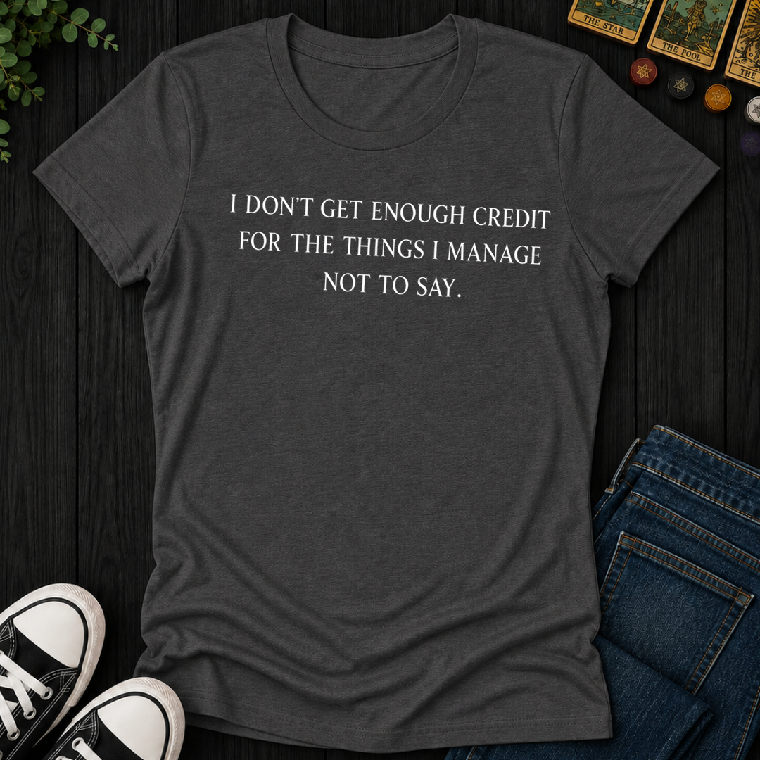 Don't Get Enough Credit- Women's Fitted Tee