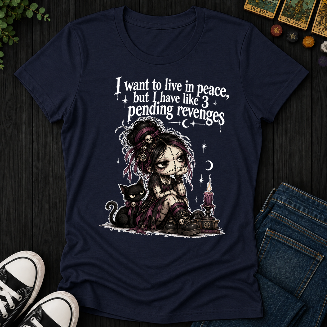 Want To Live In Peace- Women's Fitted Tee