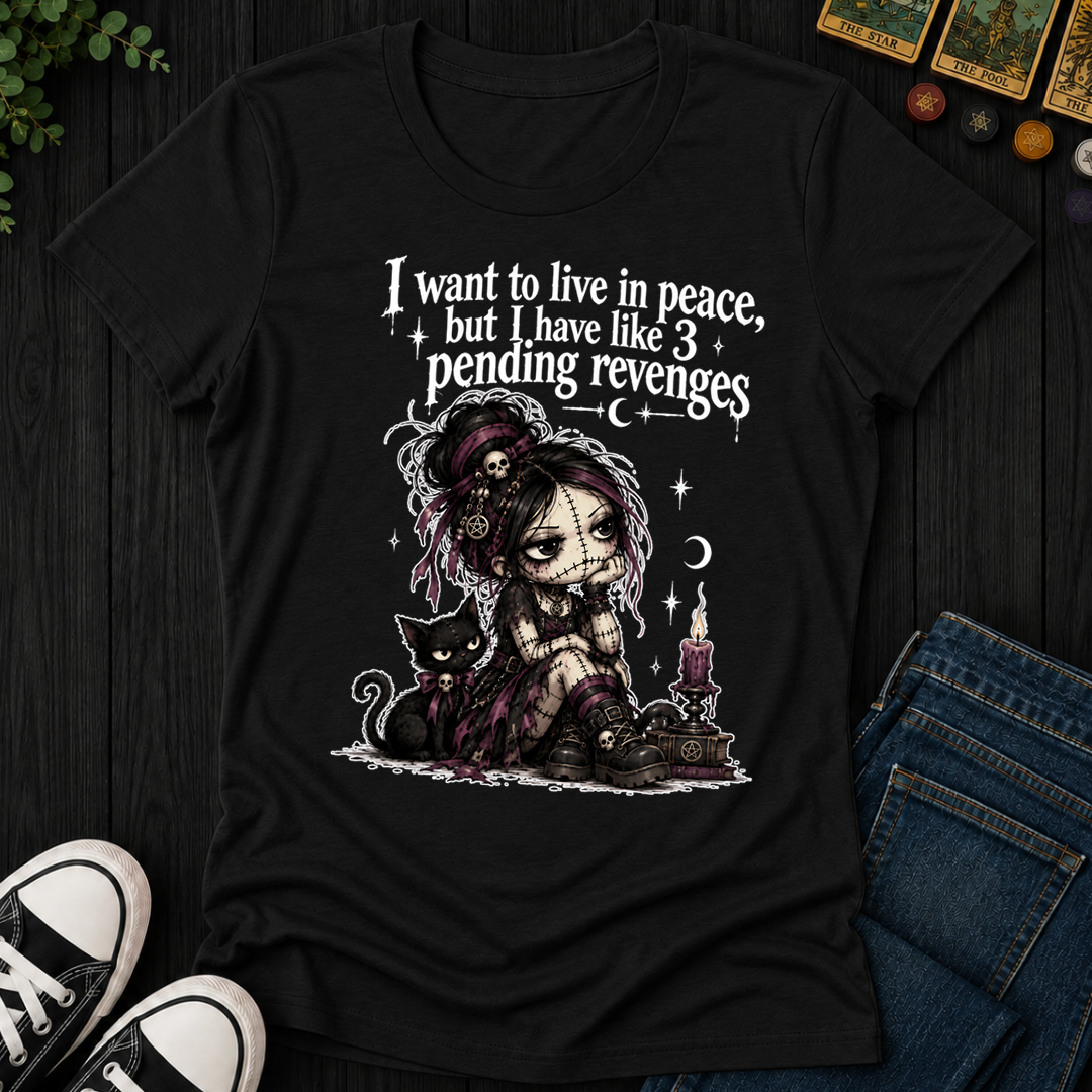 Want To Live In Peace- Women's Fitted Tee