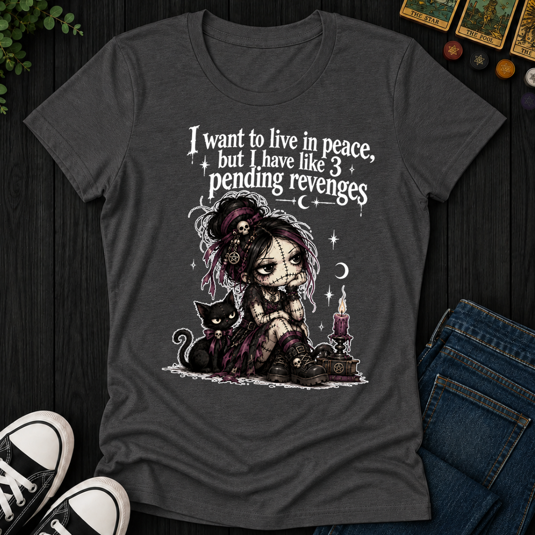 Want To Live In Peace- Women's Fitted Tee
