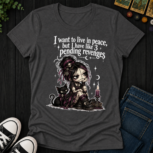 Want To Live In Peace- Women's Fitted Tee