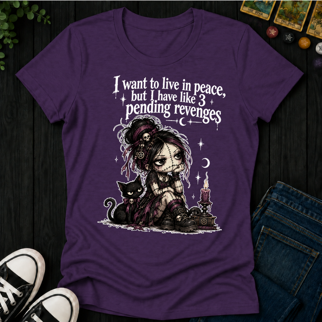 Want To Live In Peace- Women's Fitted Tee