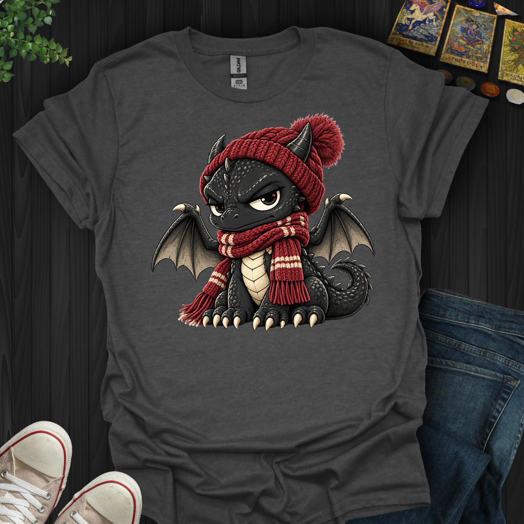 Grumpy Winter Dragon- T-Shirt