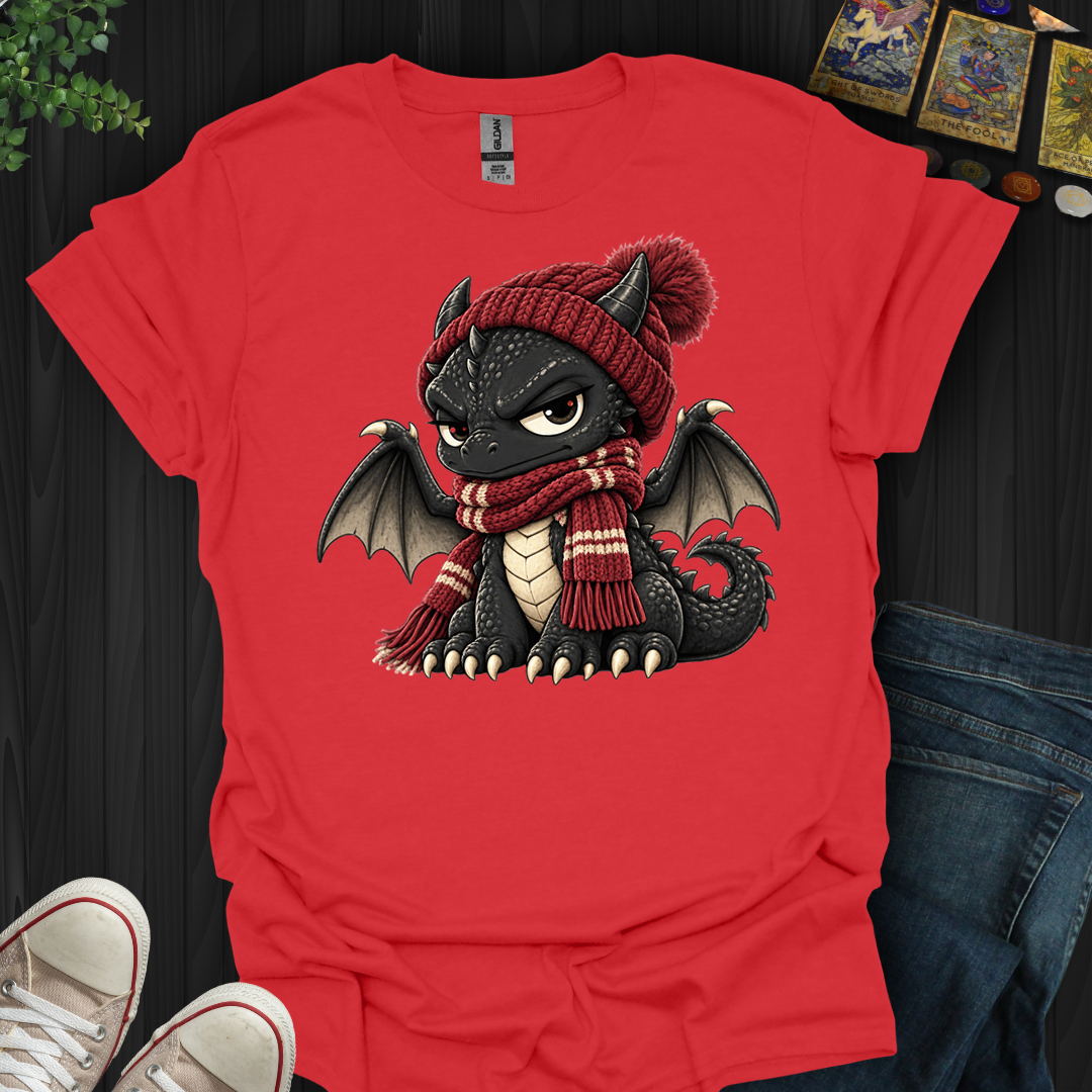 Grumpy Winter Dragon- T-Shirt