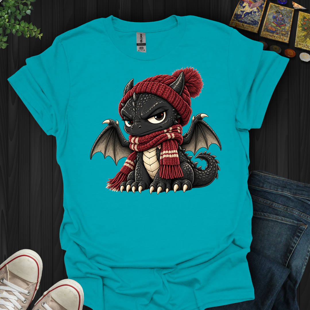 Grumpy Winter Dragon- T-Shirt