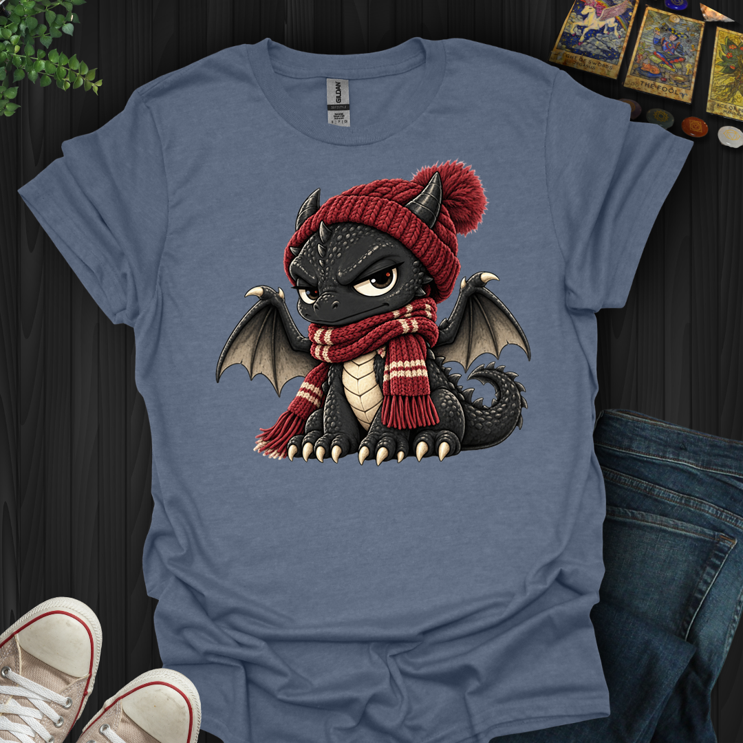 Grumpy Winter Dragon- T-Shirt