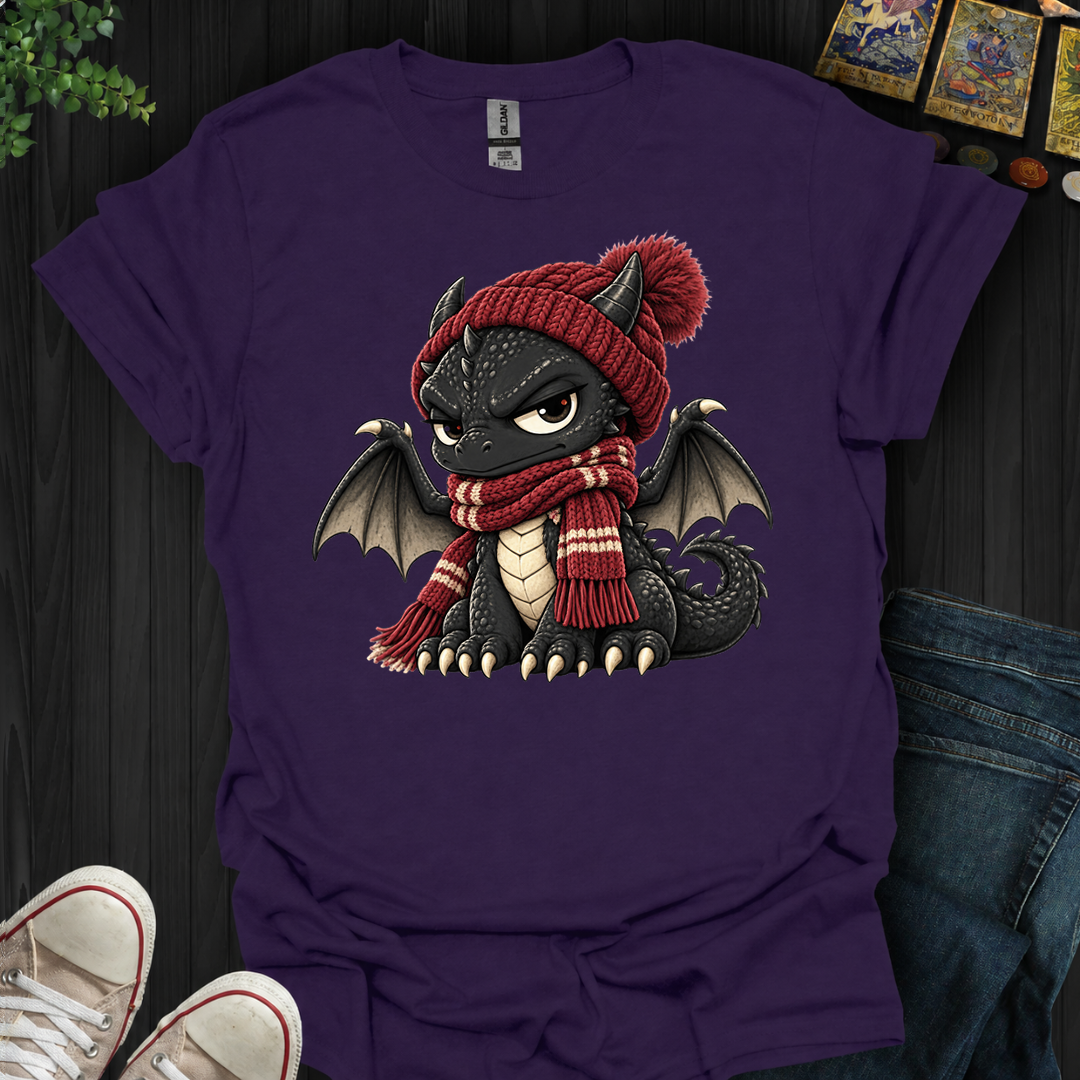 Grumpy Winter Dragon- T-Shirt