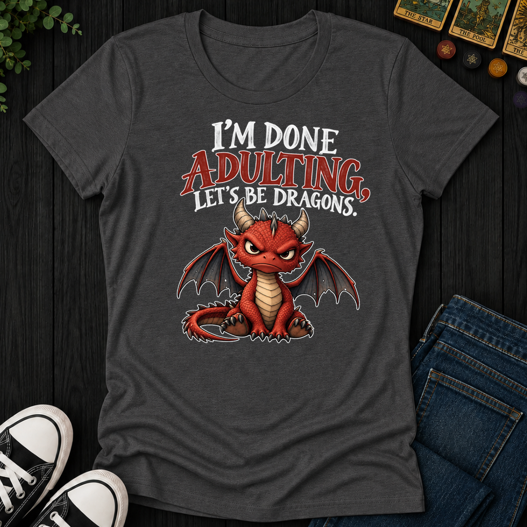 Let's Be Dragons- Women's Fitted Tee