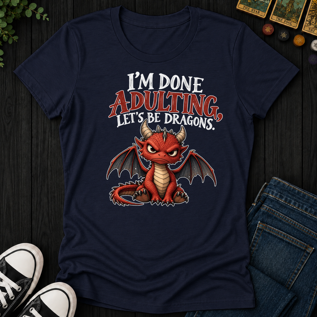 Let's Be Dragons- Women's Fitted Tee