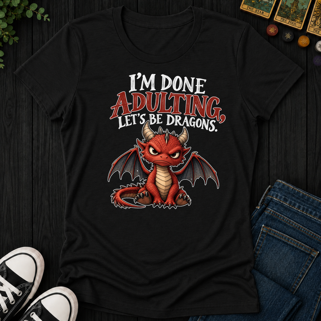 Let's Be Dragons- Women's Fitted Tee