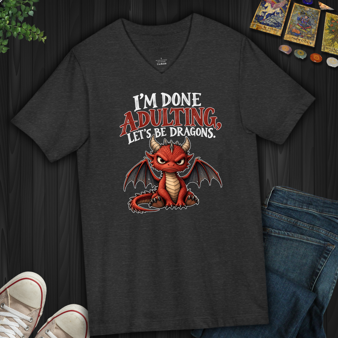 Let's Be Dragons- V-Neck