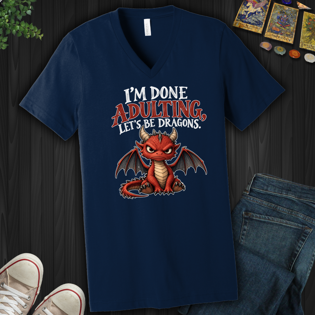 Let's Be Dragons- V-Neck