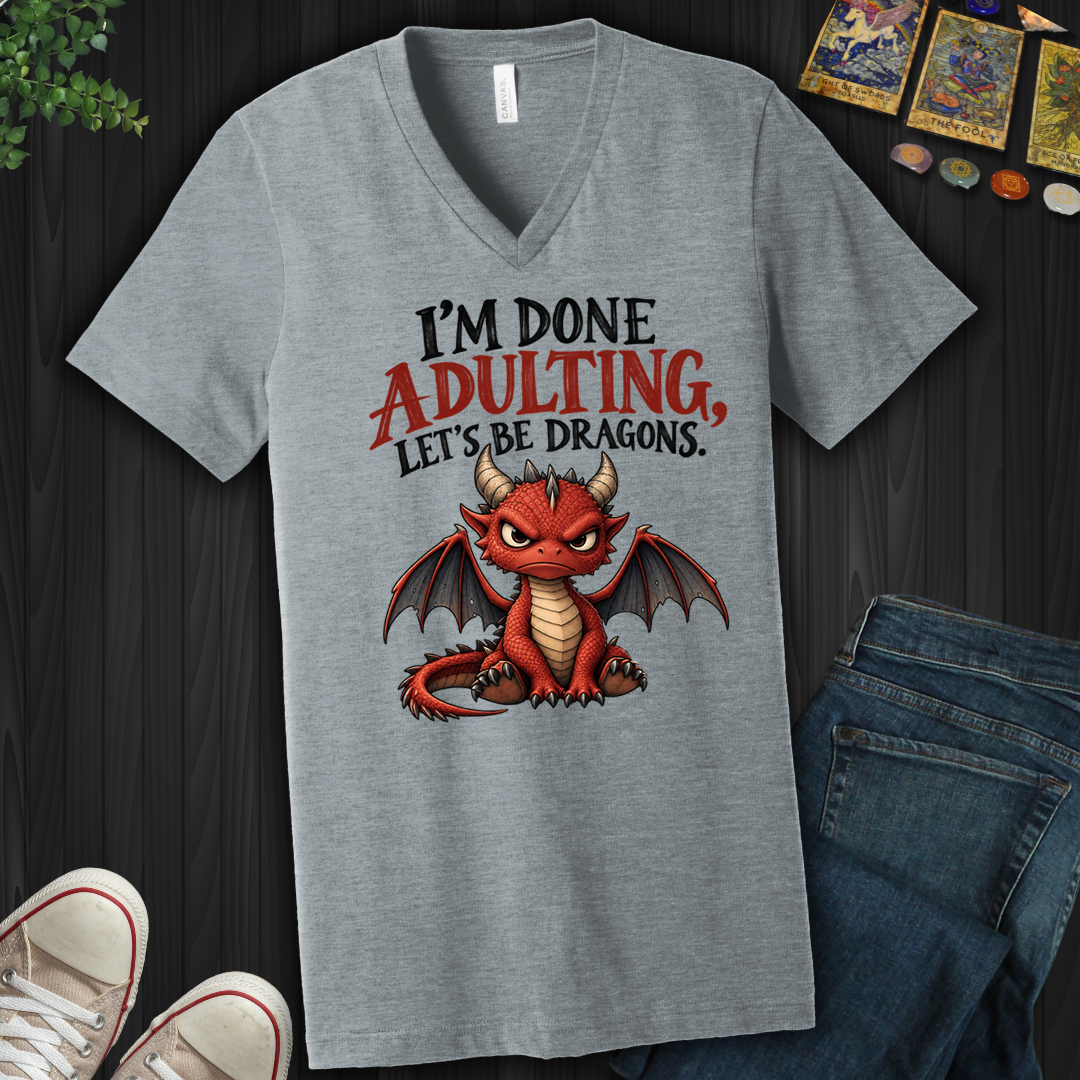 Let's Be Dragons- V-Neck
