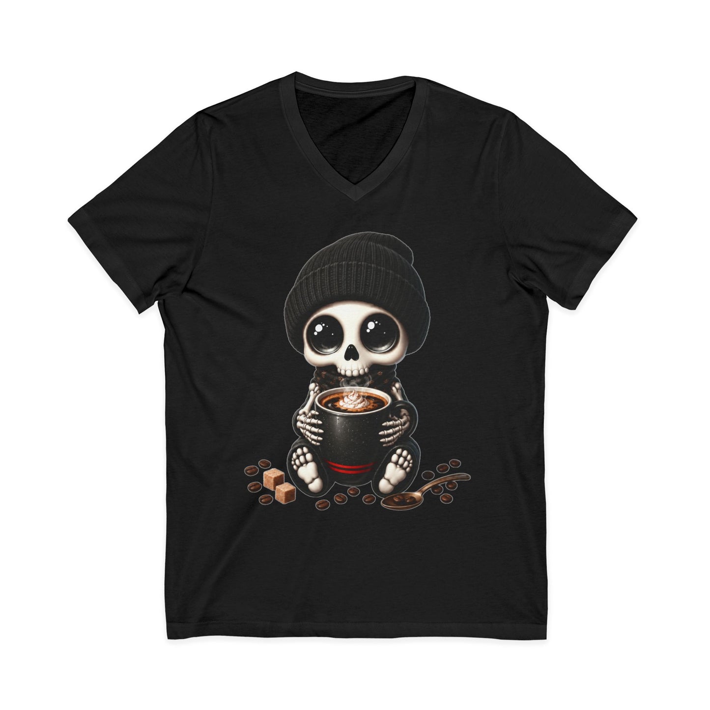 Dead Cute For Coffee- V-Neck