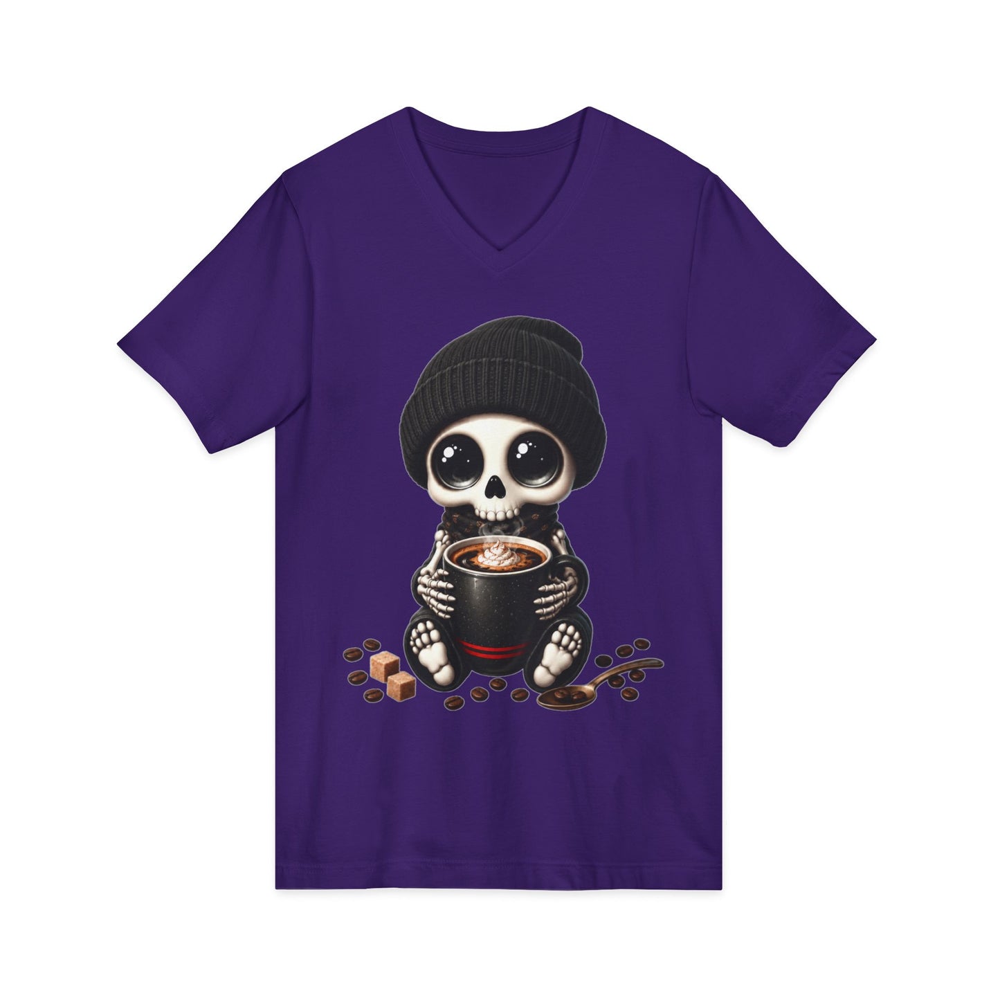 Dead Cute For Coffee- V-Neck