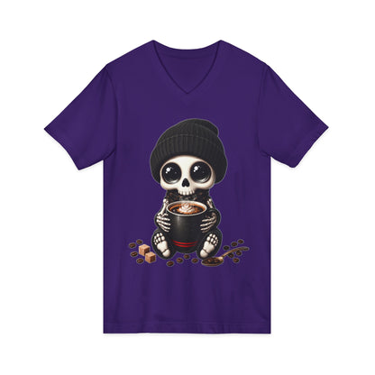 Dead Cute For Coffee- V-Neck