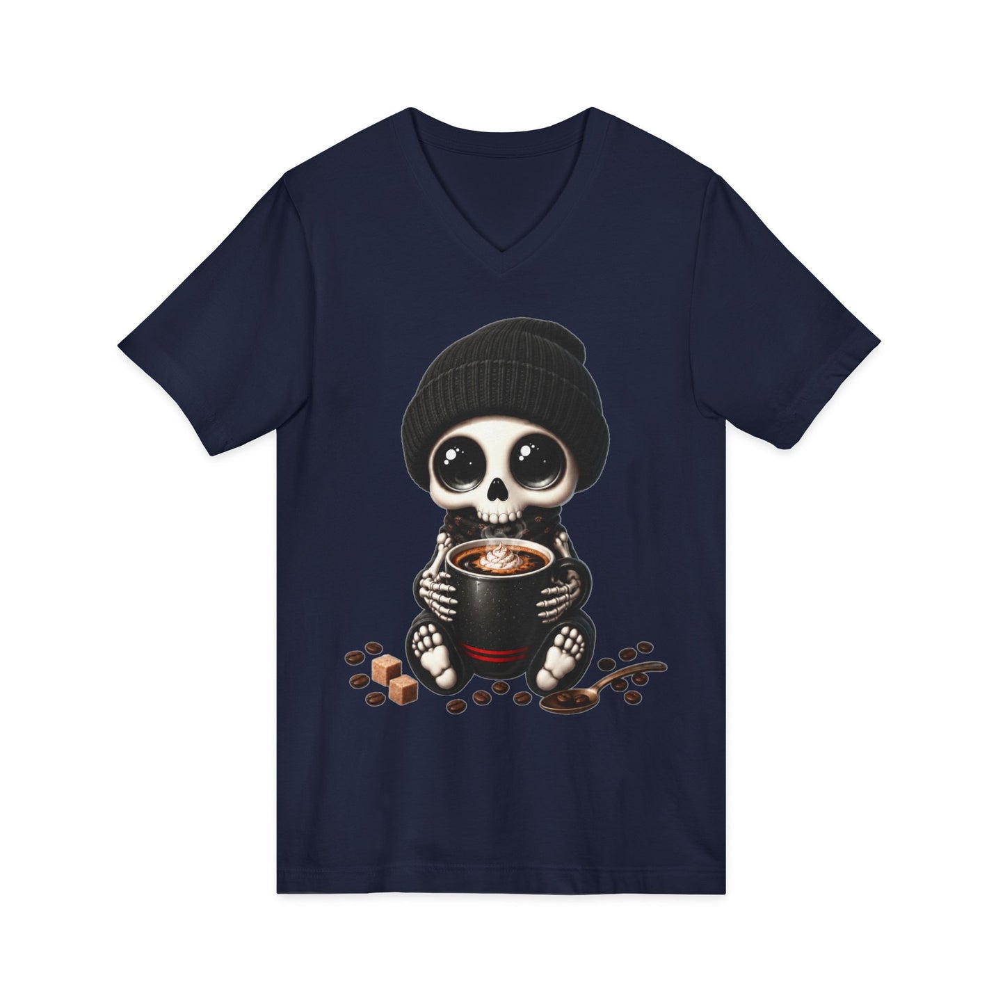 Dead Cute For Coffee- V-Neck