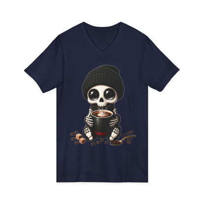 Dead Cute For Coffee- V-Neck