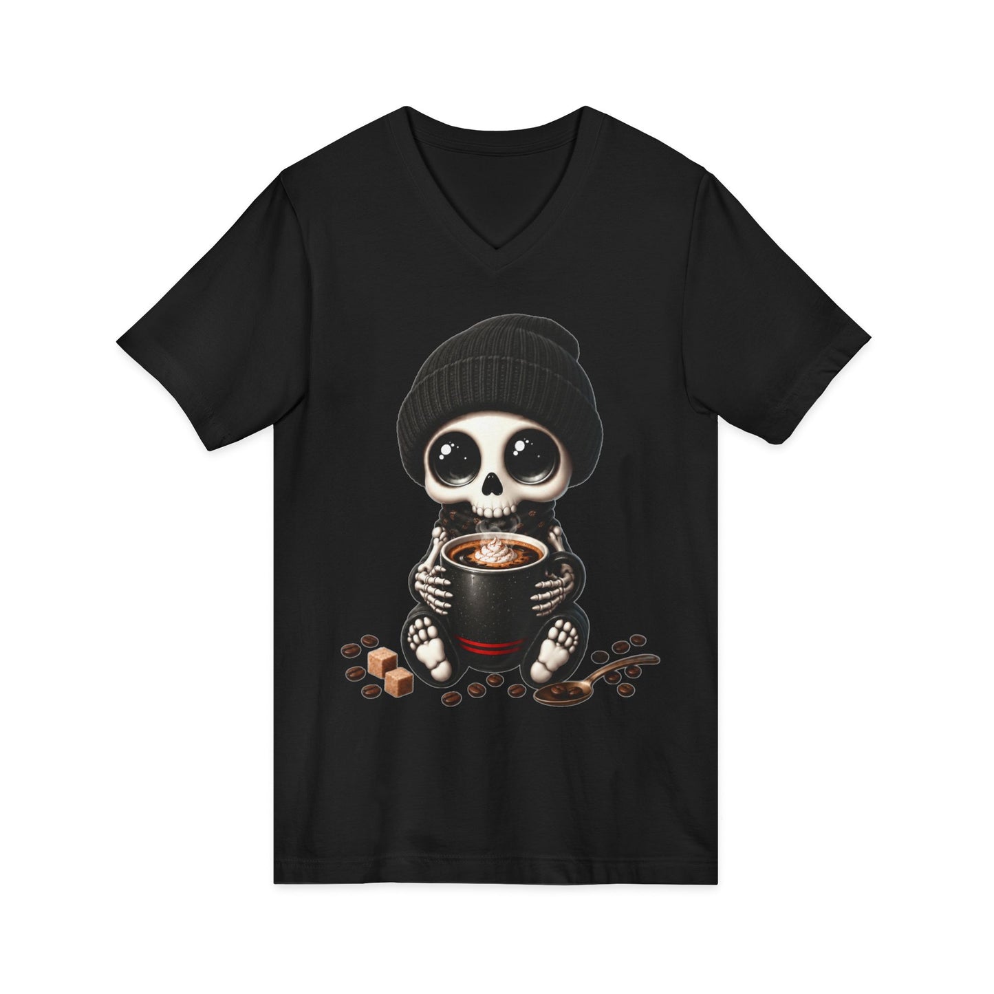 Dead Cute For Coffee- V-Neck