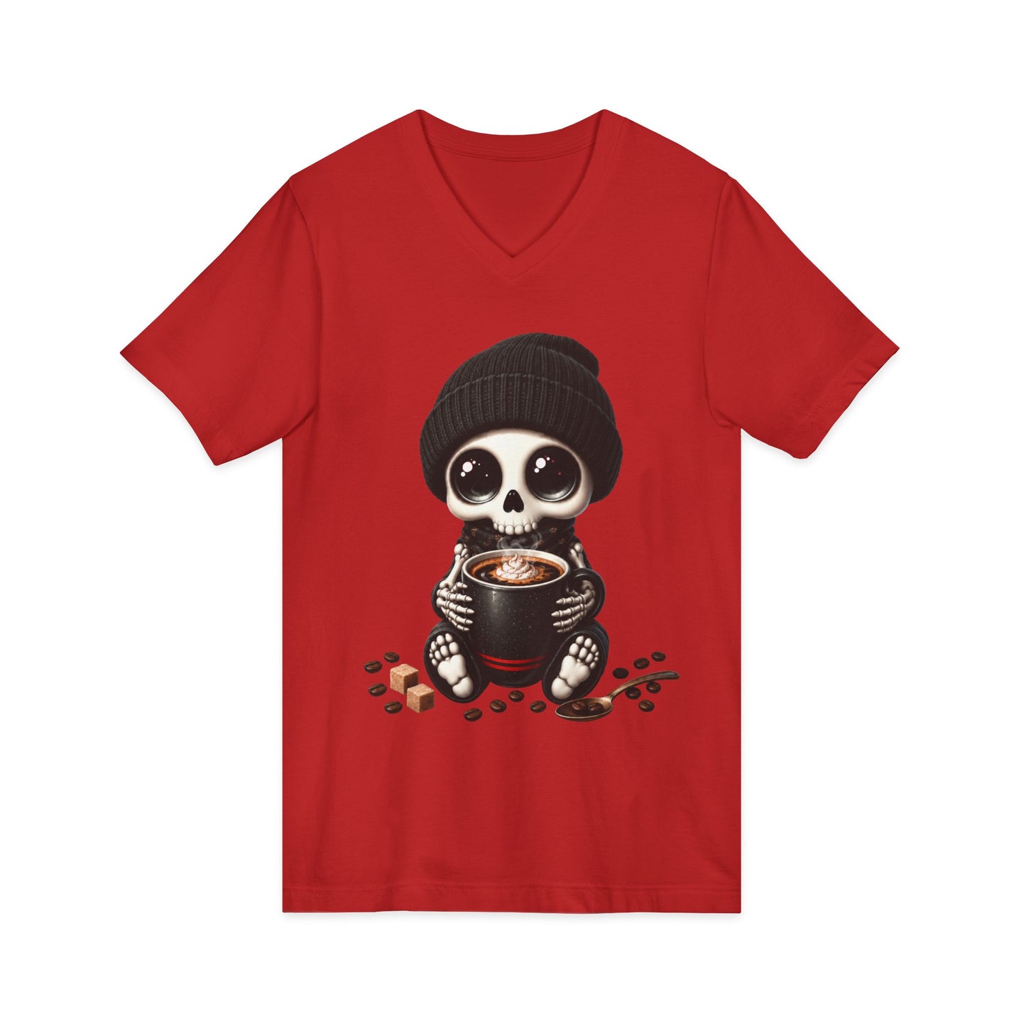 Dead Cute For Coffee- V-Neck