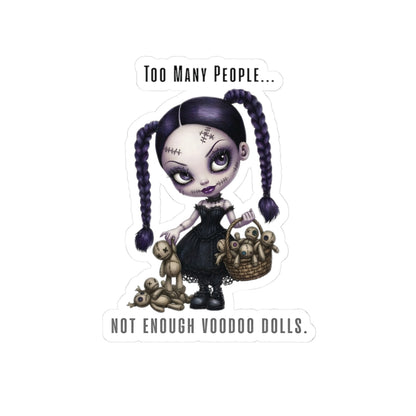 Too Many People Sticker