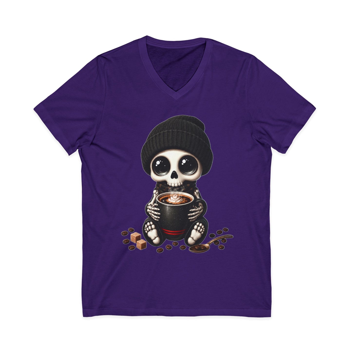 Dead Cute For Coffee- V-Neck