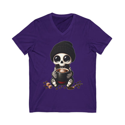 Dead Cute For Coffee- V-Neck