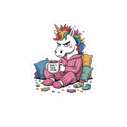 Grumpy Unicorn Sticker