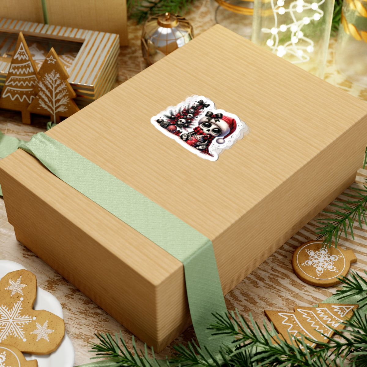 Dead Cute For The Holidays Sticker