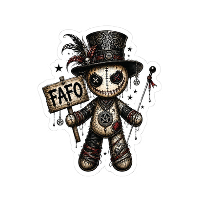 FAFO Voodoo Doll Sticker