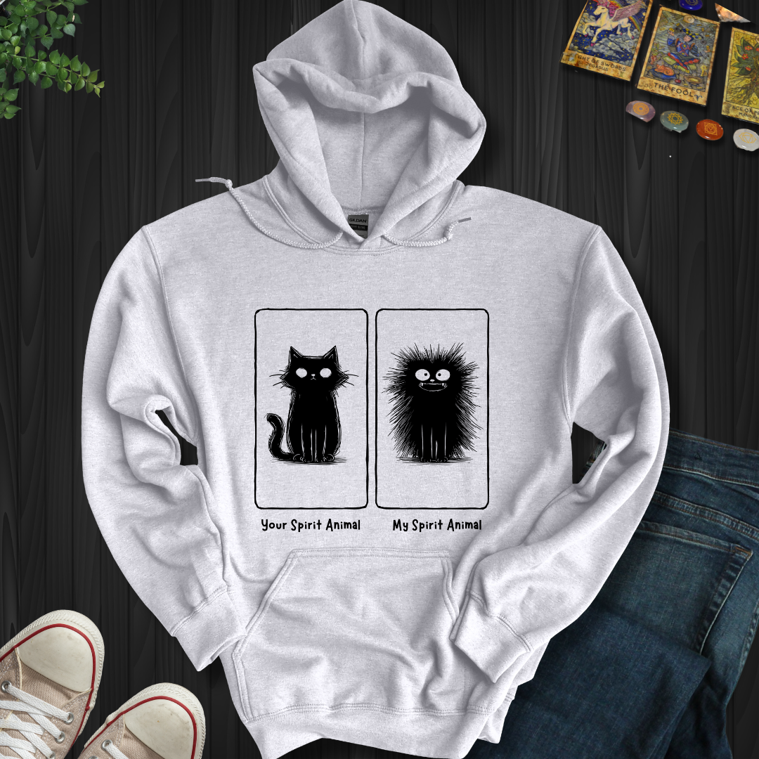 Your Spirit Animal vs. My Spirit Animal Hooded Sweatshirt