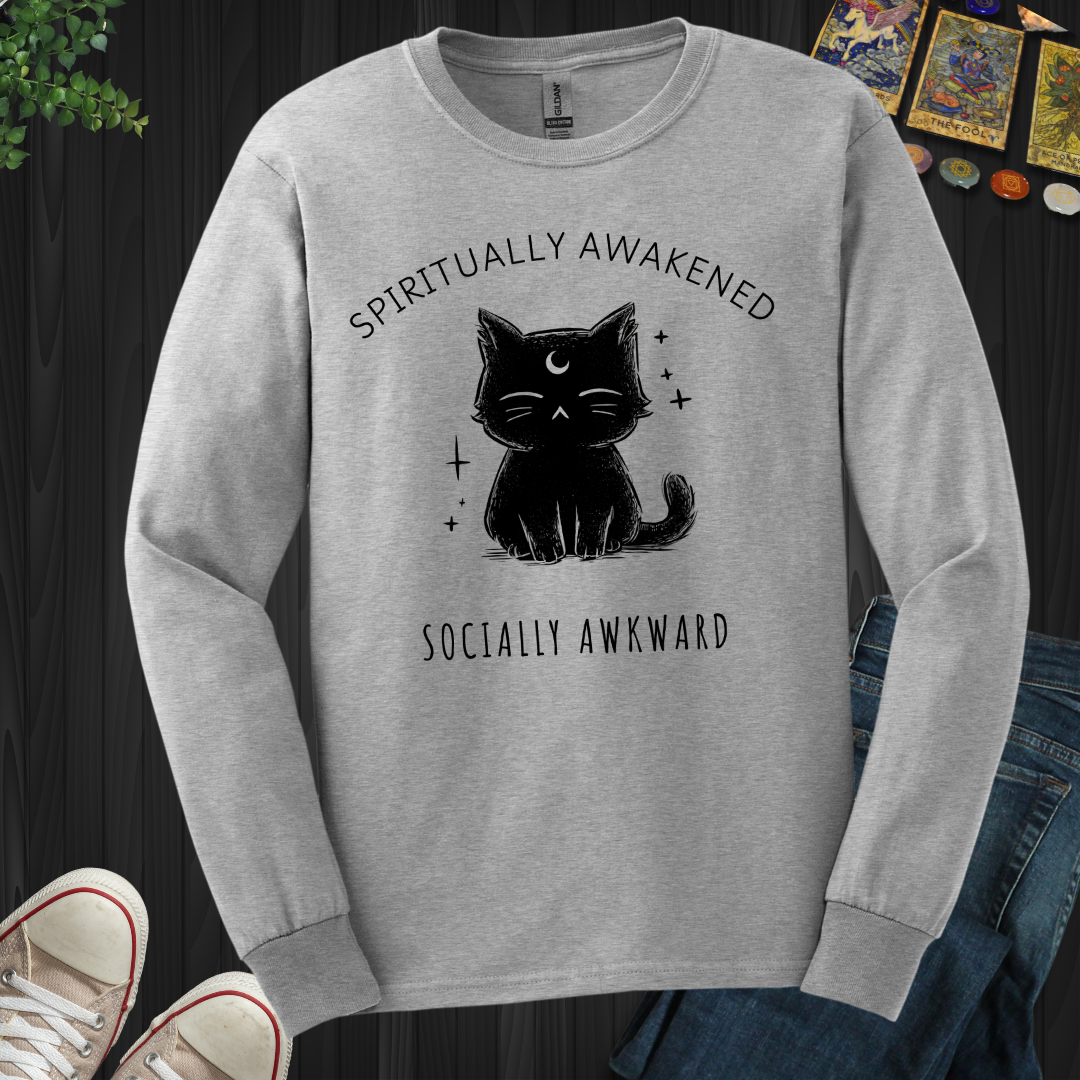 Spiritually Awakened, Socially Awkward Long Sleeve Tee