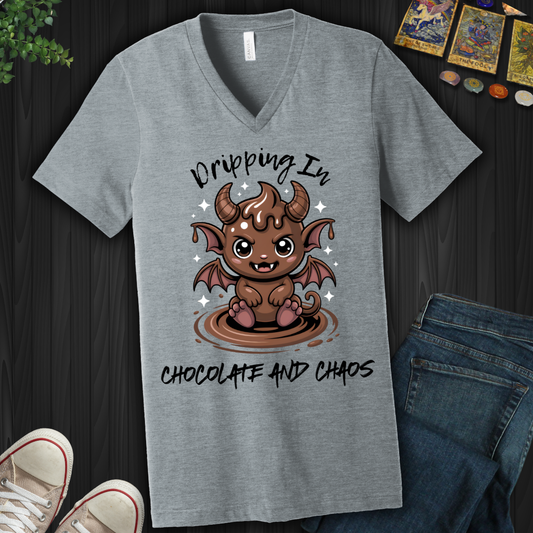 Dripping In Chocolate And Chaos V-Neck Tee