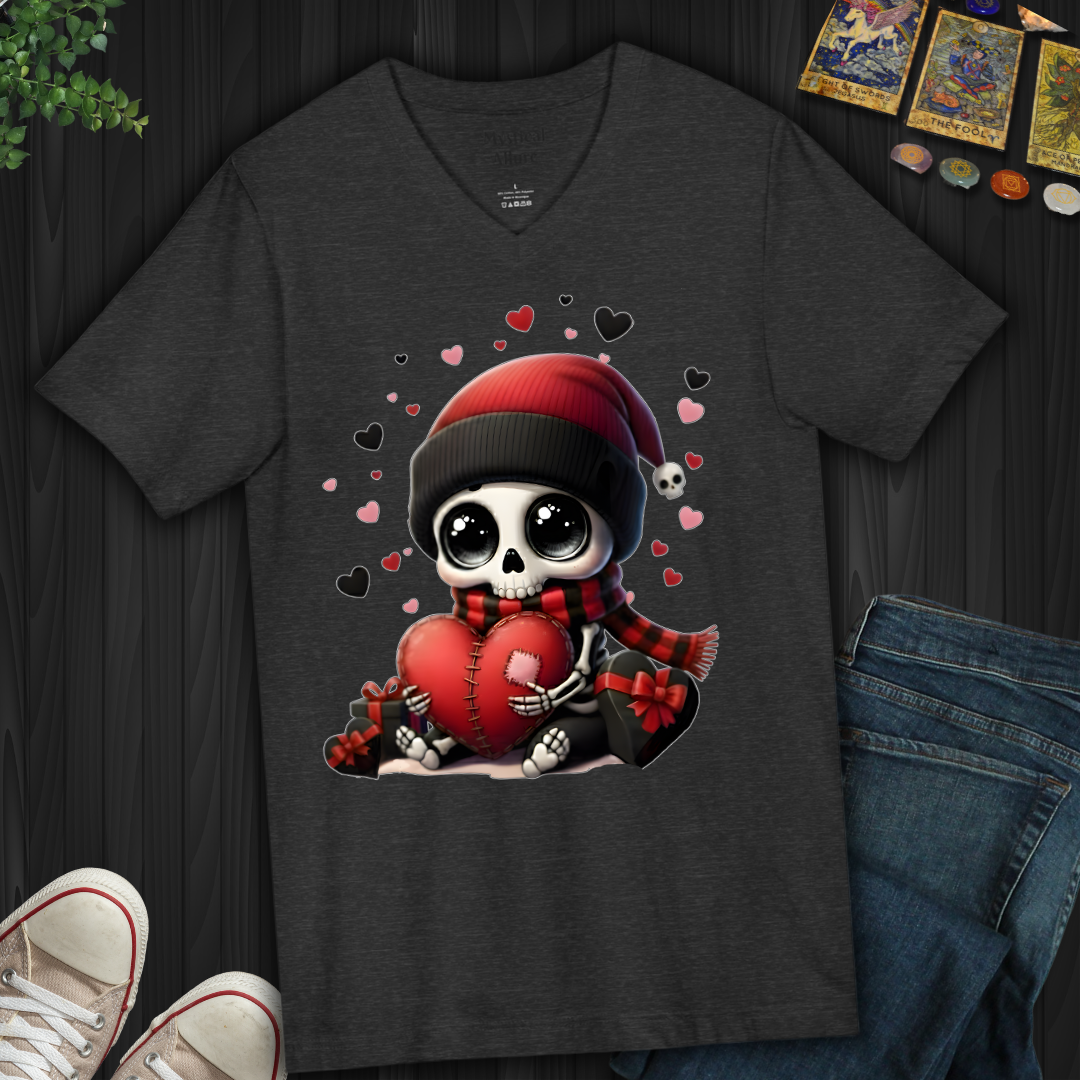Dead Cute For Valentines  V-Neck Tee