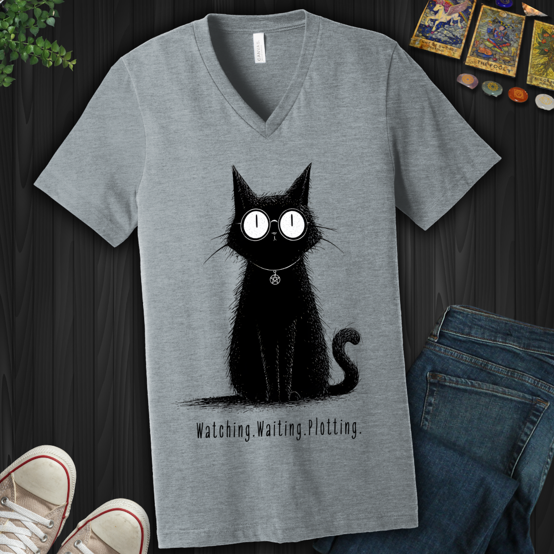 Watching. Waiting. Plotting V-Neck Tee