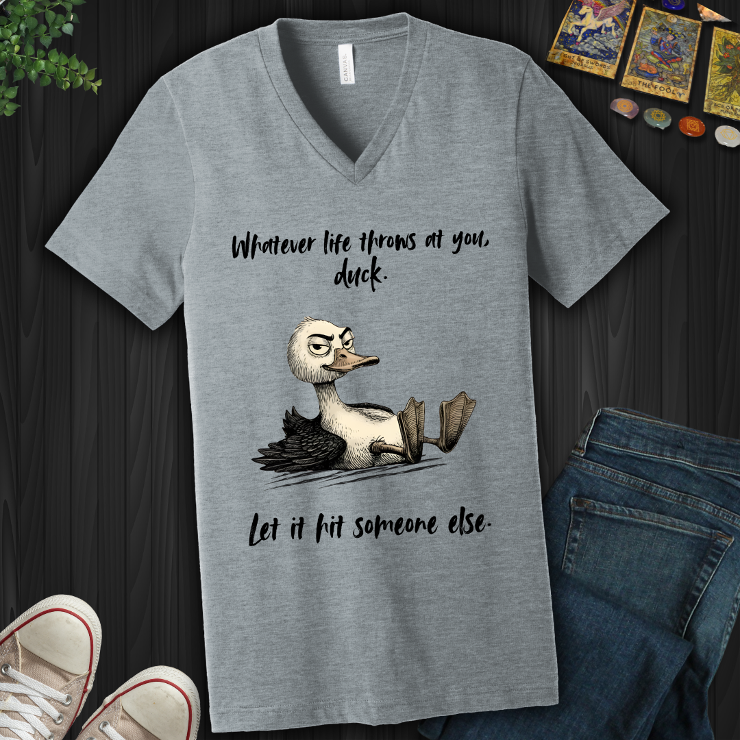 Whatever Life Throws V-Neck Tee