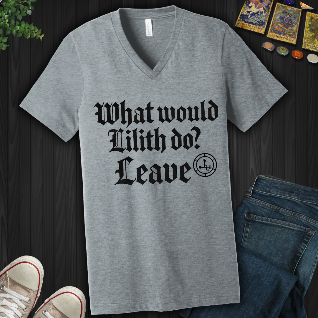 WWLD? Leave V-Neck Tee