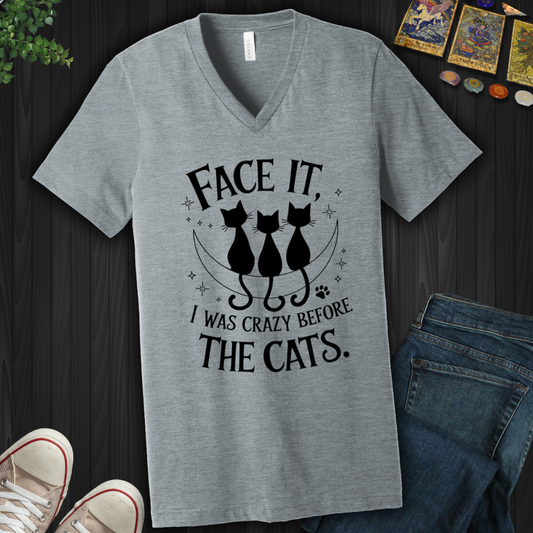 Tats, Hats, And Black Cats V-Neck Tee