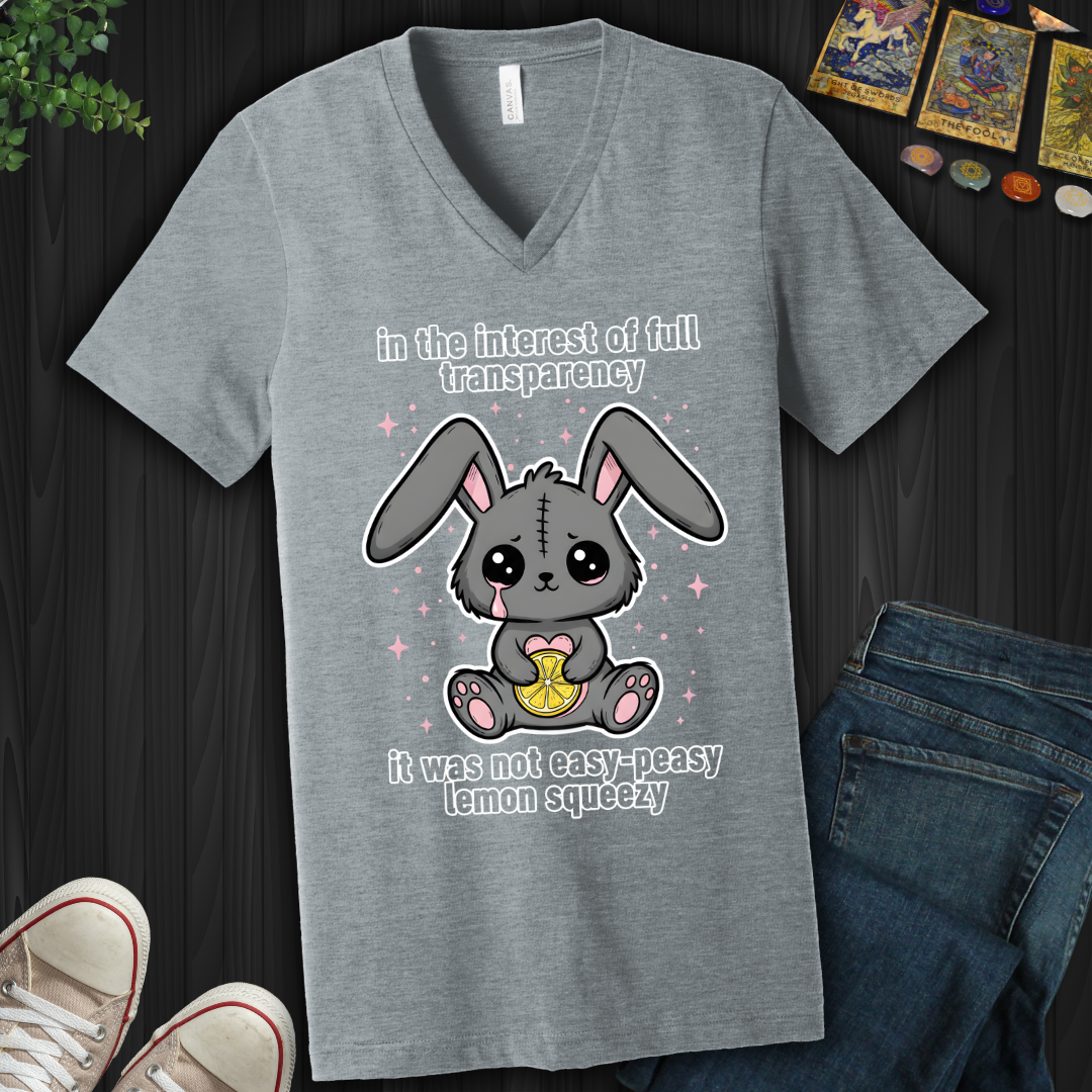 Not Easy Peasy V-Neck Tee