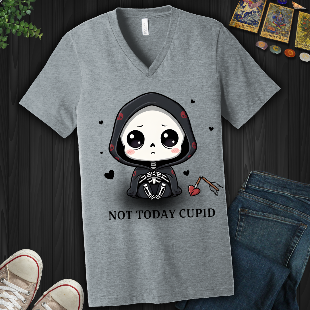 Not Today Cupid V-Neck Tee