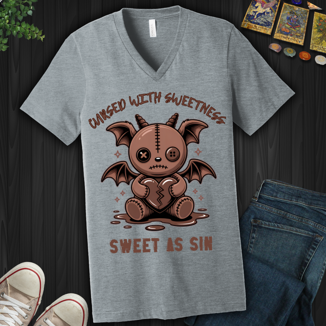 Sweet As Sin V-Neck Tee