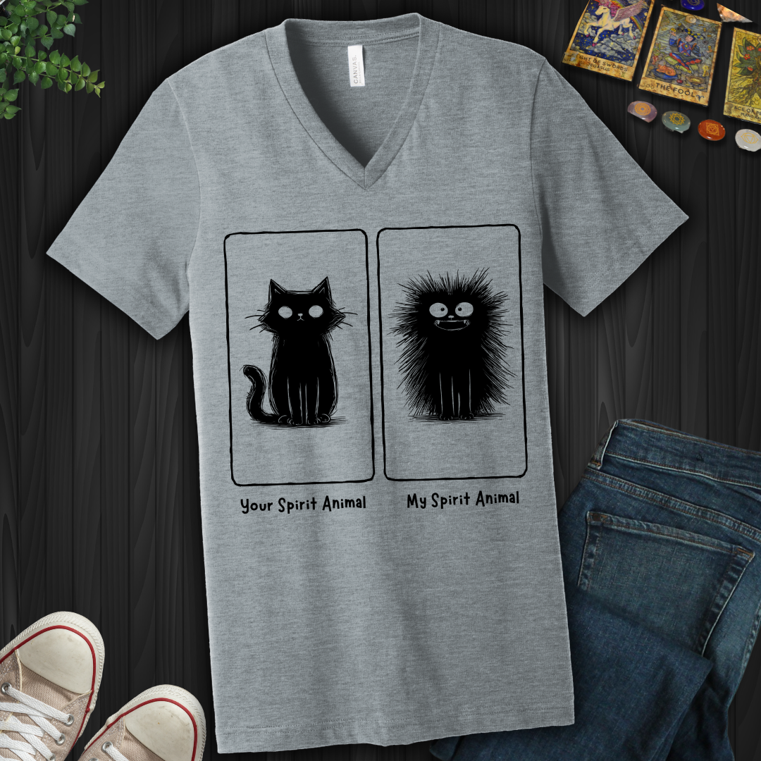 Your Spirit Animal vs. My Spirit Animal V-Neck Tee