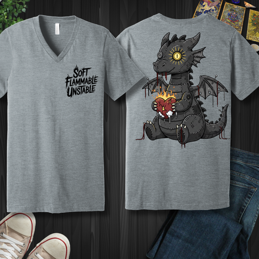 Soft • Flammable • Unstable – Dragon V-Neck Tee