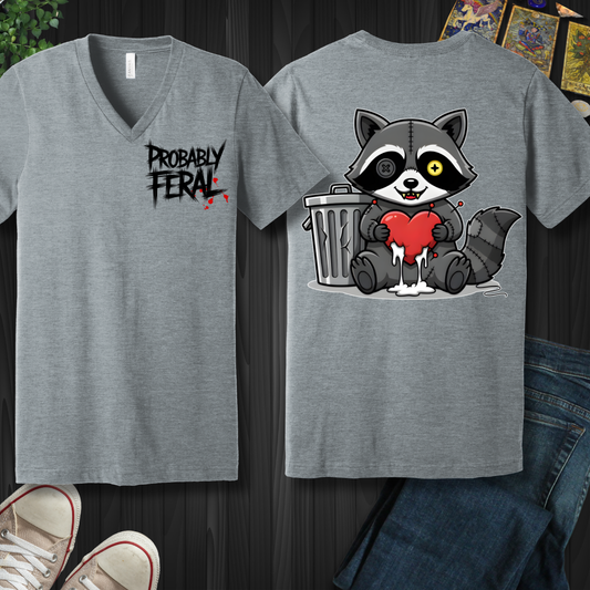 Probably Feral V-Neck Tee