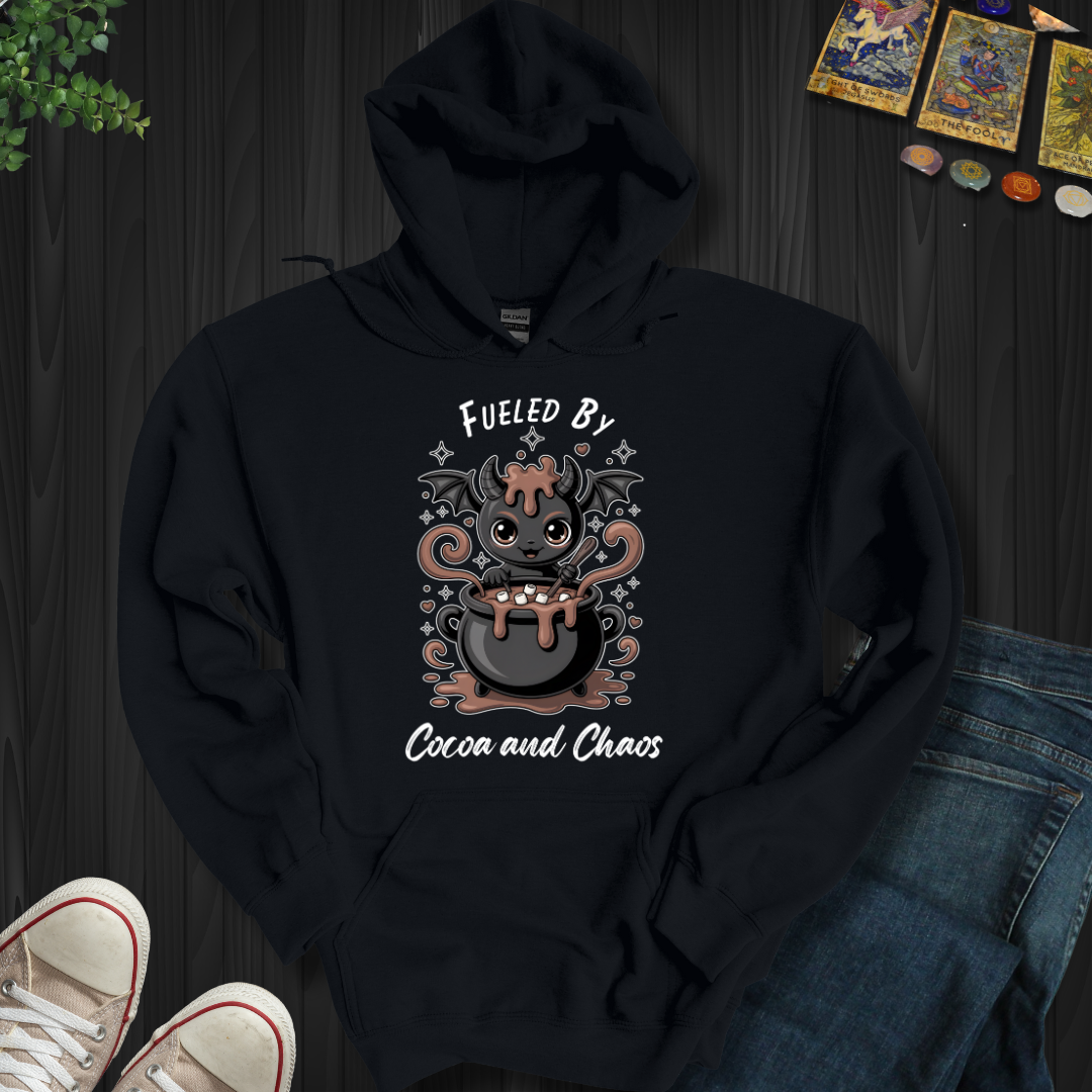 Fueled By Cocoa And Chaos Hooded Sweatshirt