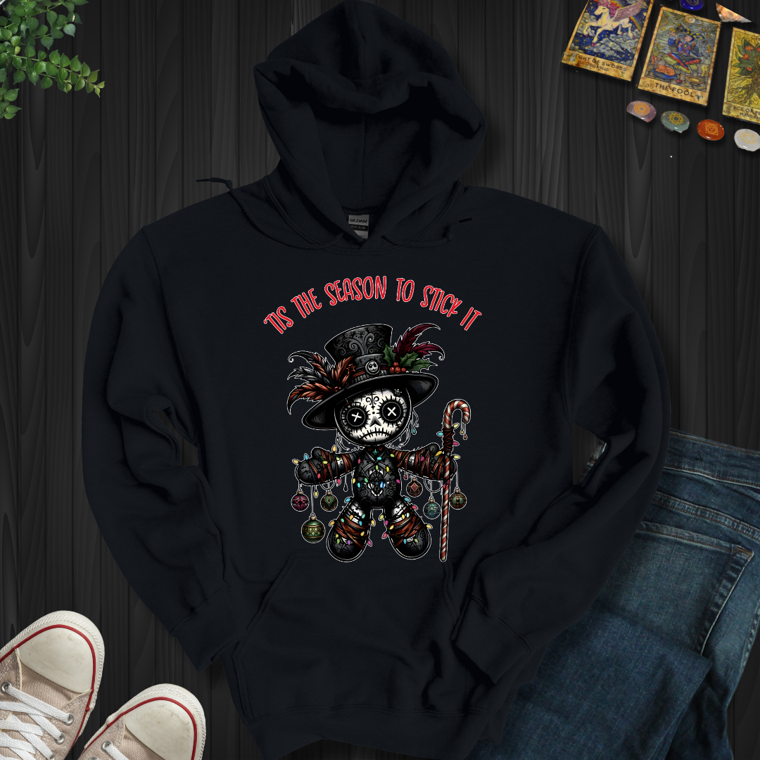 Tis The Season Voodoo Doll Hooded Sweatshirt