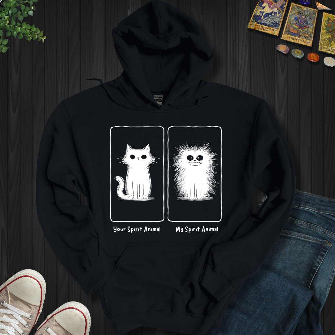 Your Spirit Animal vs. My Spirit Animal Hooded Sweatshirt
