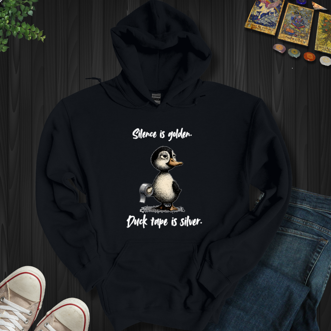 Silence Is Golden Hooded Sweatshirt