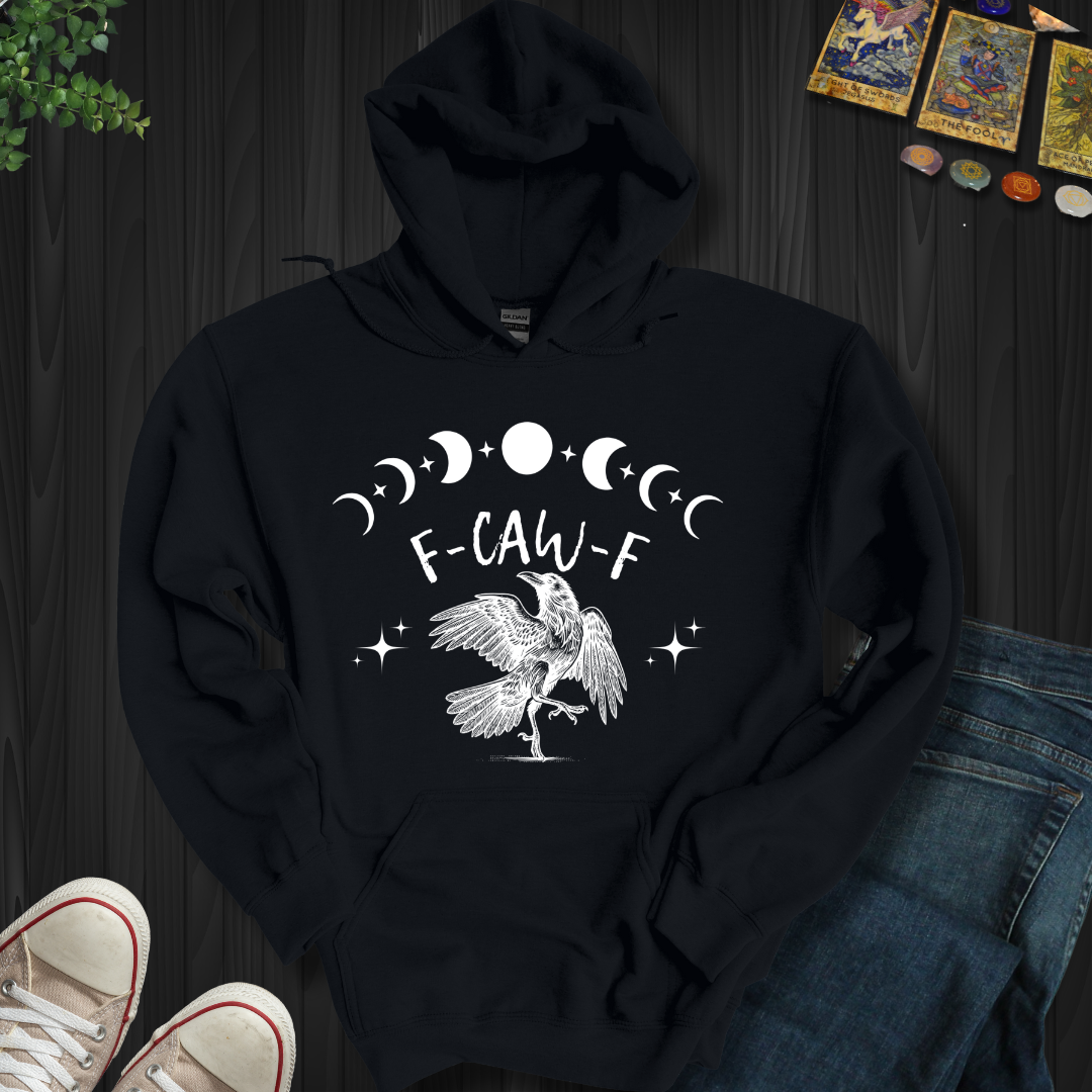 Gothically Yours: Raven in Rebellion Hooded Sweatshirt